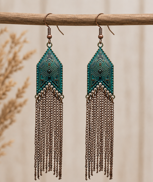 Patina Fringe Earrings