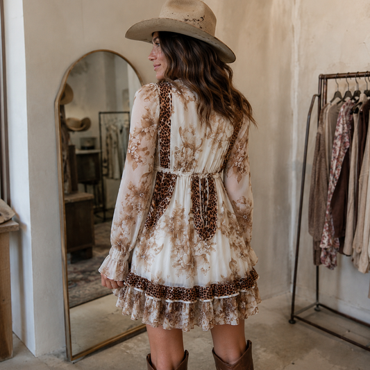 Minivestido Outlaw Muse Untamed Bloom