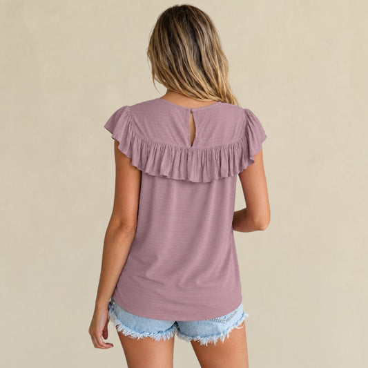 Prairie Lace Ruffle Blouse