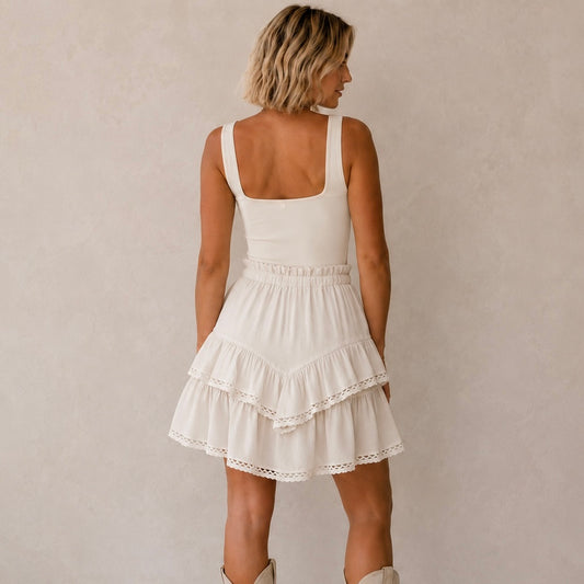 Falda pantalón con volantes Wildflower