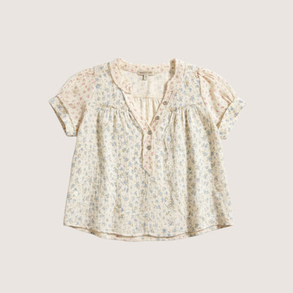 Bluebell Prairie Crinkle Cotton Blouse