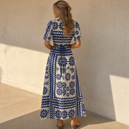 Canyon Bloom Cutout Maxi Dress