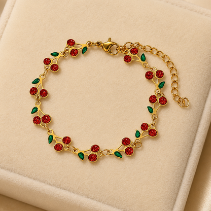 Cherry Outlaw 18K Gold-Plated Charm Bracelet