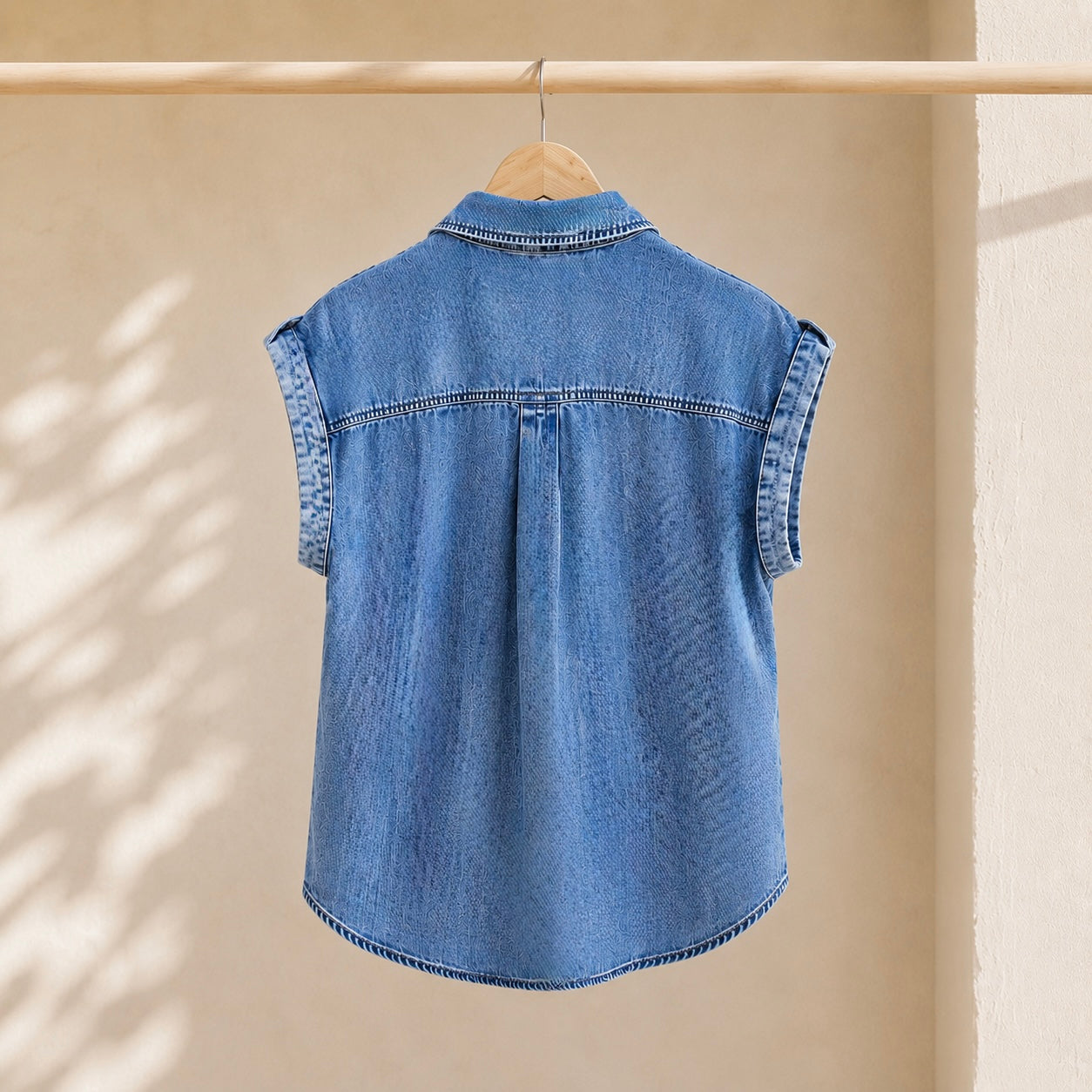 Desert Drift Denim Sleeveless Top