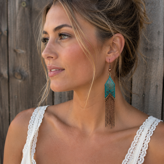 Patina Fringe Earrings