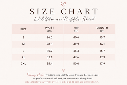 Wildflower Ruffle Skirt