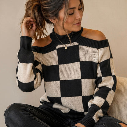Last Call Cold Shoulder Sweater