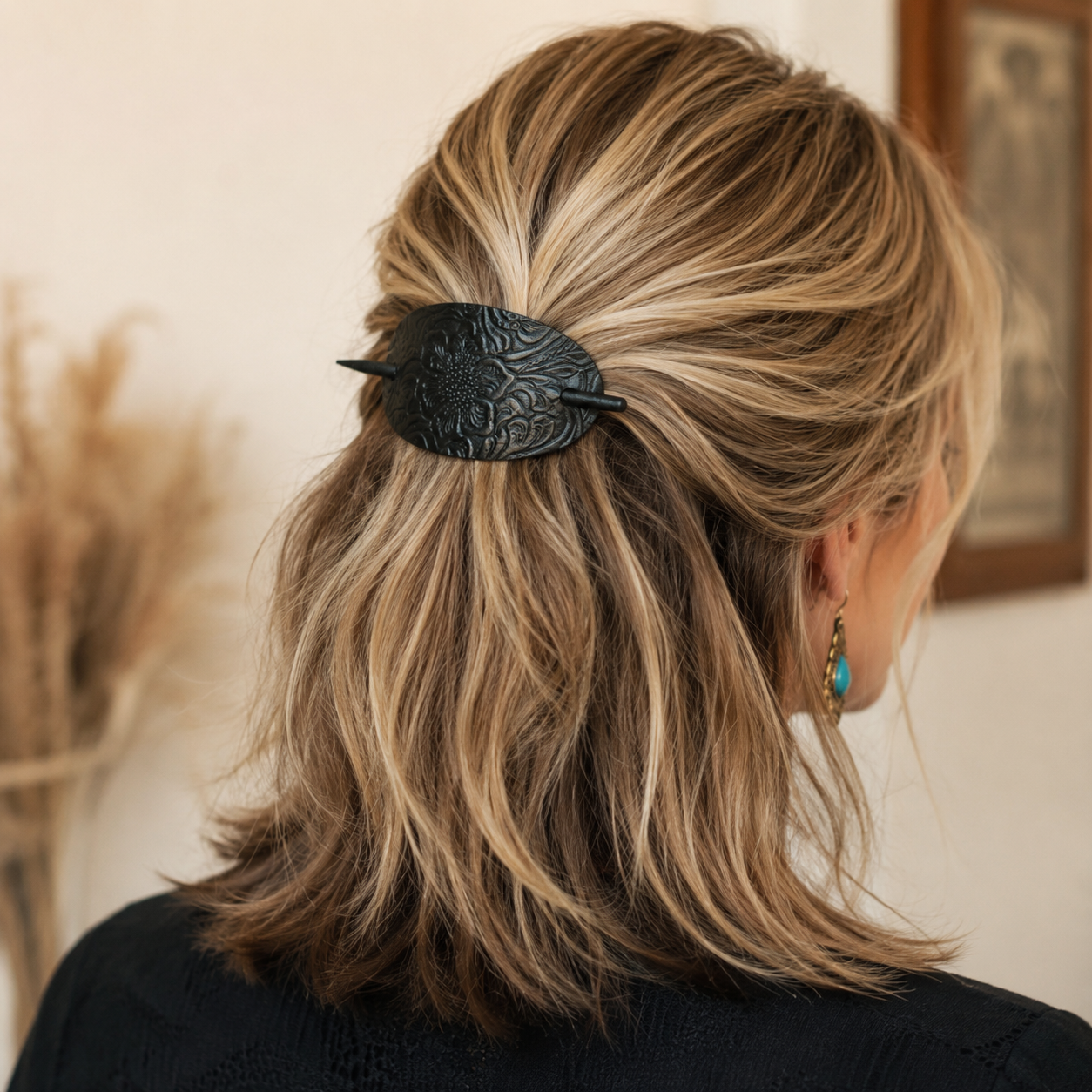 Pasador de pelo labrado Outlaw Bloom