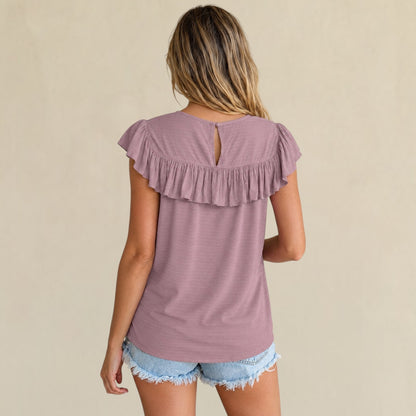 Prairie Lace Ruffle Blouse