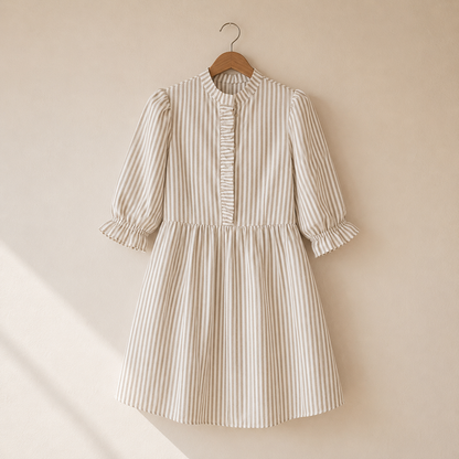 Sundown Sweetheart Striped Mini Dress