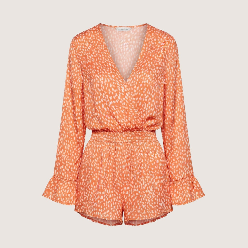 Sunset Runaway Flare Sleeve Romper