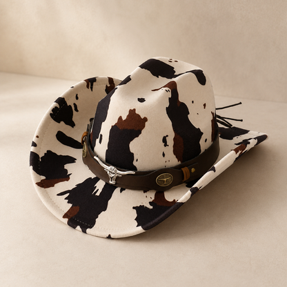 “Wanted” Cowhide Rancher Hat