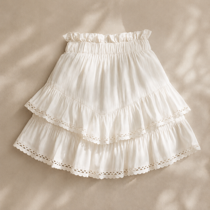 Falda pantalón con volantes Wildflower