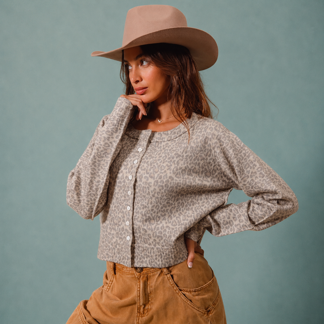 Wild Whisper Leopard Cardigan