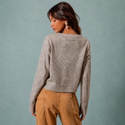 Wild Whisper Leopard Cardigan